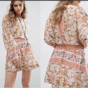 Free People Multicolor Boho Dress size S